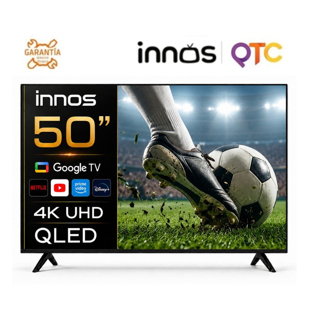 Televisor Smart TV Innos 50" 4K UHD QLED Google TV - 2GBRAM 64GBROM